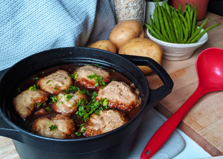 Beef Stew with Gluten Free Dumplings