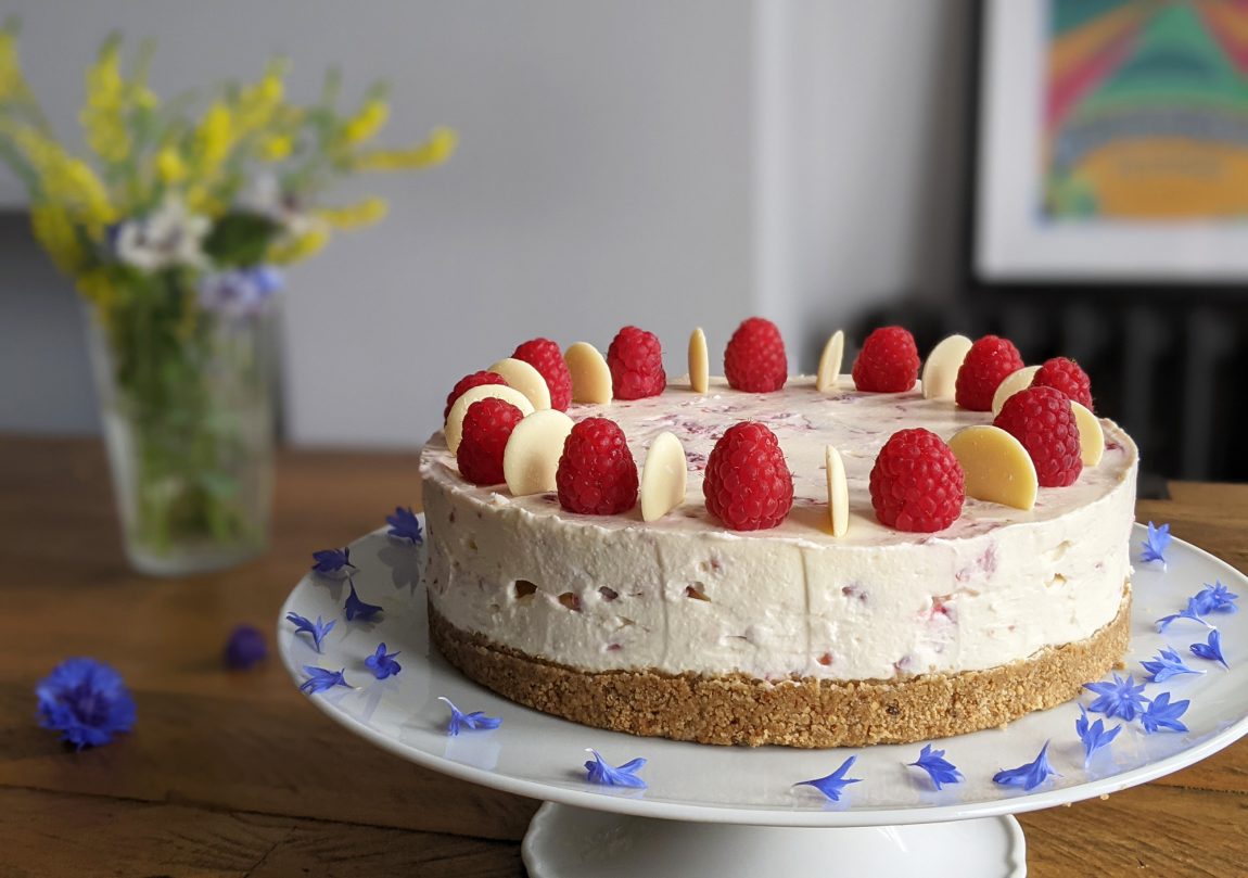 White Chocolate & Raspberry Cheesecake (GF) - My Gluten Free Guide