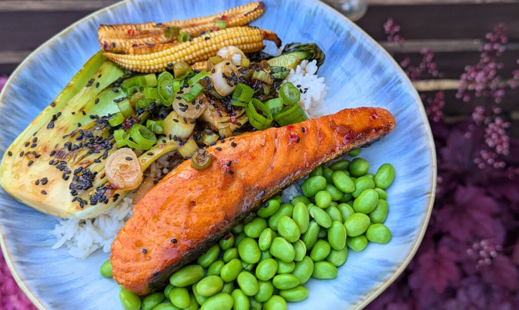 zingy sweet chilli salmon