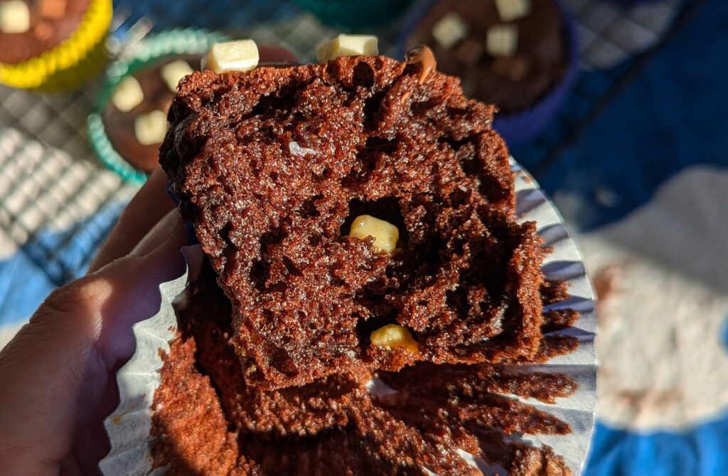 gluten free double chocolate muffin