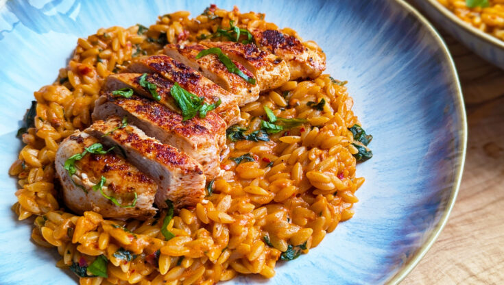 Creamy Tomato & Nduja Gluten Free Orzo (30 Minute Recipe)